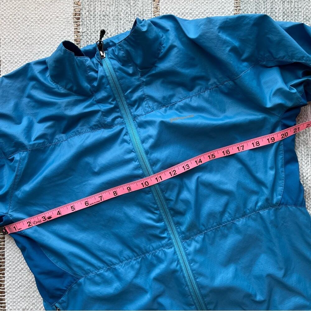 Patagonia Blue Long Sleeves Lightweight Zip Up Jacket Women’s Size Large - Picture 8 of 11